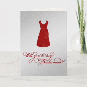 "Bent u mijn Bridesmaid?" (KLANT DESS COLOR!)