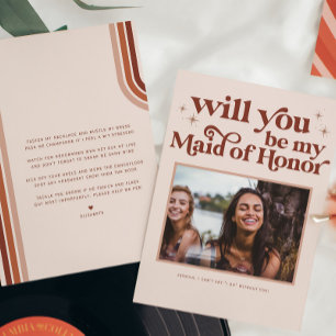 Bent u mijn Bridesmaid/Maid of Honor-voorstel? Aankondiging