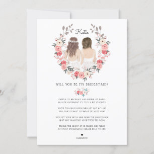 Bent u mijn Bridesmaid/Maid of Honor Voorstel I Kaart