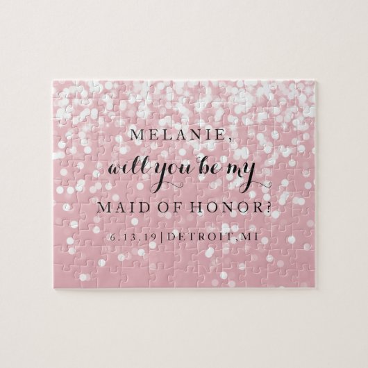 Bent u mijn Bridesmaid-MOH-puzzel? Legpuzzel (Horizontaal)