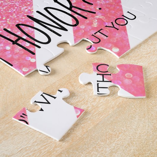 Bent u mijn Bridesmaid MOH Puzzle - uw Ring Legpuzzel (Zijkant)