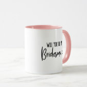 Bent u mijn Bridesmaid? Mok (Voorkant rechts)