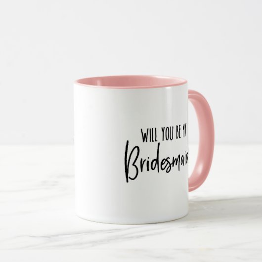 Bent u mijn Bridesmaid? Mok (Voorkant rechts)