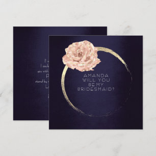 Bent u mijn Bridesmaïde kampioen gouden Roos marin Kaart