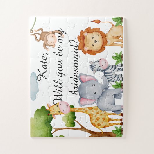 Bent u mijn Bridesmaïde puzzel, 8 x 10 inch Legpuzzel (Verticaal)