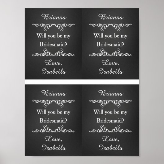 Bent u mijn bruidsmaïde aangepaste wijnlabels? poster (Voorkant)