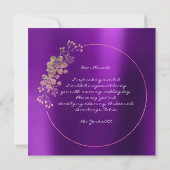 Bent u mijn bruidsmaïde goudkleurige Paars? Kaart (Achterkant)