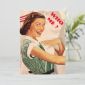 Bent u mijn bruidsmeisje/dienstmeisje? kaart (Staand voorkant)