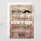 Bent u mijn bruidsmeisje? kaart (Voorkant / Achterkant)