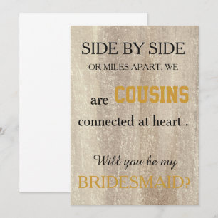 Bent u mijn bruidsmeisje? kaart