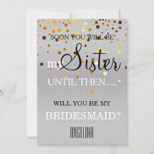 Bent u mijn bruidsmeisje? kaart