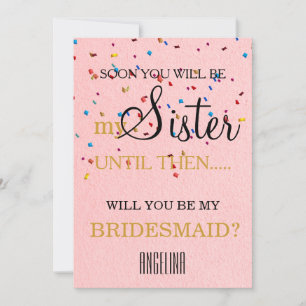 Bent u mijn bruidsmeisje? kaart