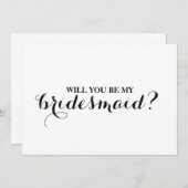 Bent u mijn bruidsmeisje? kaart (Voorkant / Achterkant)