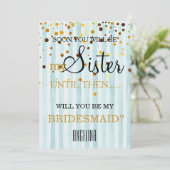 Bent u mijn bruidsmeisje? kaart (Staand voorkant)