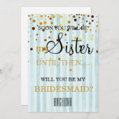Bent u mijn bruidsmeisje? kaart (Voorkant / Achterkant)