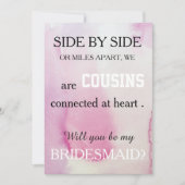 Bent u mijn bruidsmeisje? kaart (Voorkant)