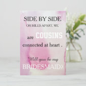 Bent u mijn bruidsmeisje? kaart (Staand voorkant)