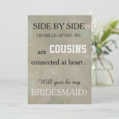 Bent u mijn bruidsmeisje? kaart (Staand voorkant)