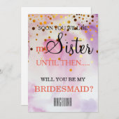 Bent u mijn bruidsmeisje? kaart (Voorkant / Achterkant)
