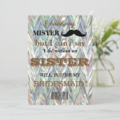 Bent u mijn bruidsmeisje? kaart (Staand voorkant)