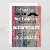 Bent u mijn bruidsmeisje? kaart (Voorkant / Achterkant)