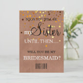 Bent u mijn bruidsmeisje? kaart (Staand voorkant)