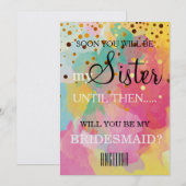 Bent u mijn bruidsmeisje? kaart (Voorkant / Achterkant)