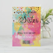 Bent u mijn bruidsmeisje? kaart (Staand voorkant)