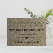 Bent u mijn bruidsmeisje? kaart (Staand voorkant)