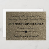 Bent u mijn bruidsmeisje? kaart (Voorkant / Achterkant)