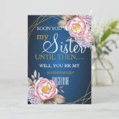 Bent u mijn bruidsmeisje? kaart (Staand voorkant)