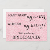 Bent u mijn bruidsmeisje? kaart (Voorkant / Achterkant)