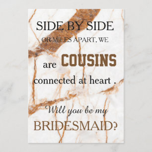 Bent u mijn bruidsmeisje? kaart