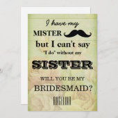 Bent u mijn bruidsmeisje? kaart (Voorkant / Achterkant)