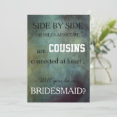 Bent u mijn bruidsmeisje? kaart (Staand voorkant)