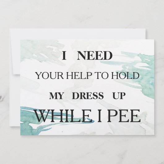 Bent u mijn bruidsmeisje? kaart (Voorkant)