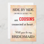 Bent u mijn bruidsmeisje? kaart (Voorkant / Achterkant)