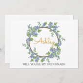 Bent u mijn bruidsmeisje? kaart (Voorkant / Achterkant)