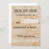 Bent u mijn bruidsmeisje? kaart (Voorkant / Achterkant)