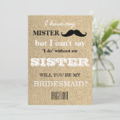 Bent u mijn bruidsmeisje? kaart (Staand voorkant)