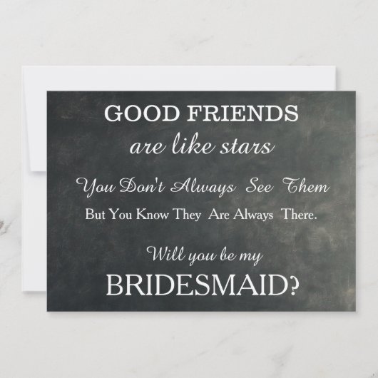 Bent u mijn bruidsmeisje? kaart (Voorkant)