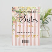 Bent u mijn bruidsmeisje? kaart (Staand voorkant)