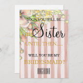 Bent u mijn bruidsmeisje? kaart (Voorkant / Achterkant)