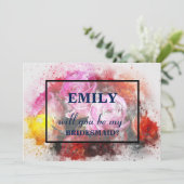 Bent u mijn bruidsmeisje? Nautisch Kaart (Staand voorkant)