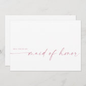 Bent u mijn dienstmeisje? | Blush roze (Voorkant / Achterkant)