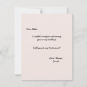 Bent u mijn dienstmeisje? | Bridesmaid Card Kaart (Achterkant)