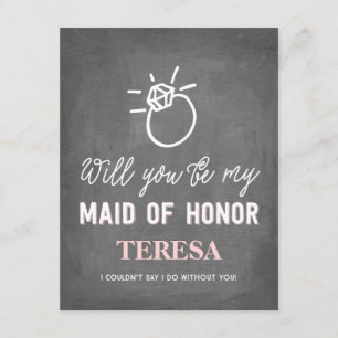 Bent u mijn dienstmeisje?   Bridesmaid Kaart
