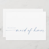 Bent u mijn dienstmeisje? | Dusty Blue (Voorkant / Achterkant)