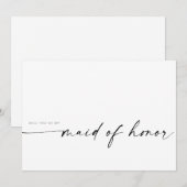 Bent u mijn dienstmeisje? | Modern minimalist (Voorkant / Achterkant)