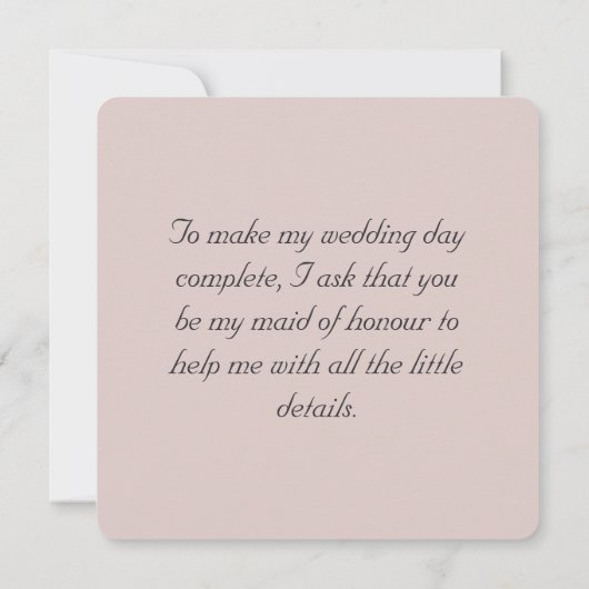 Bent u mijn dienstmeisje van de uitnodiging van Ho (Achterkant)